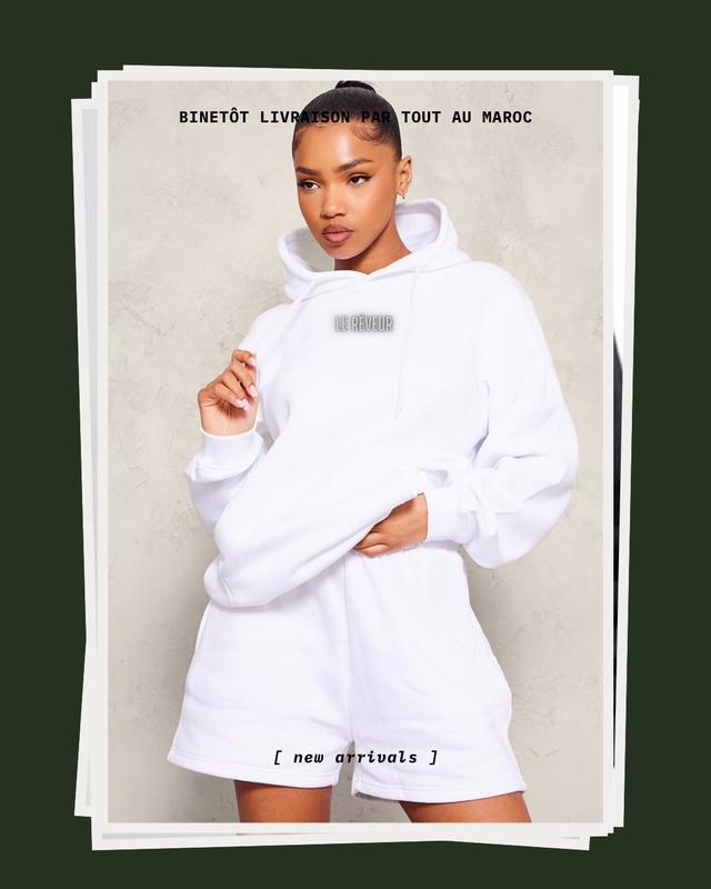 LE RÊVEUR – Hoodie Femme Blanc